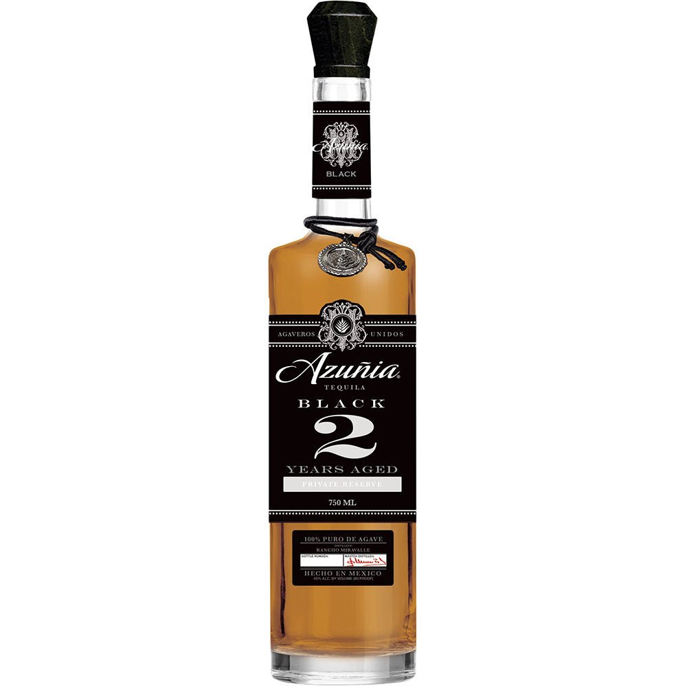 Azunia Black 2 Years, Extra Aged Private Reserve Añejo Tequila - Bottle Engraving