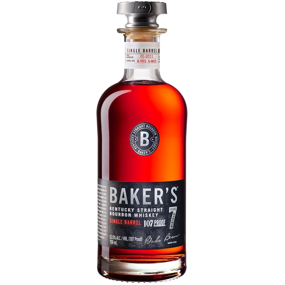 Baker's 7 Single Barrel Kentucky Straight Bourbon Whiskey - Bottle Engraving