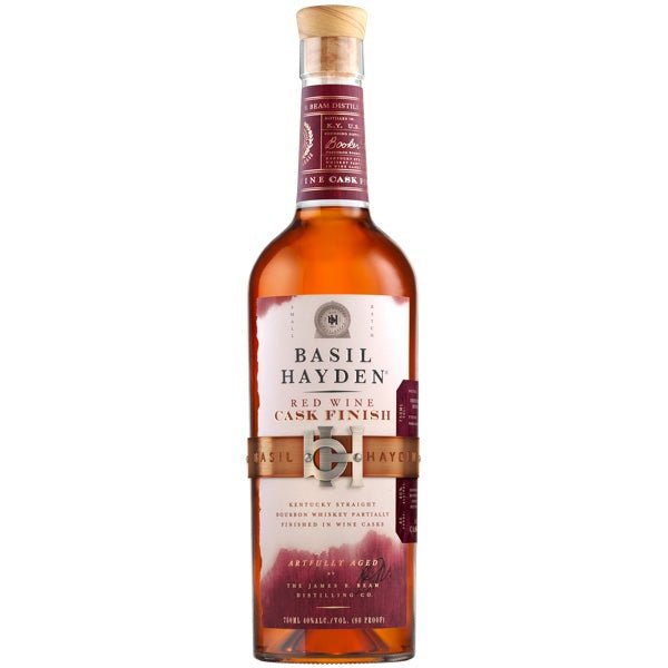 Basil Hayden's Red Wine Cask Bourbon Whiskey - Bottle Engraving