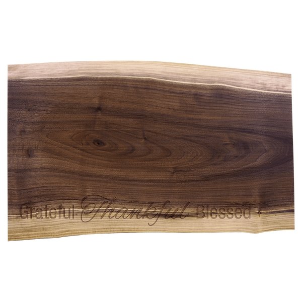 Black Walnut Cutting and Charcuterie Board 20" x 12" - Bottle Engraving