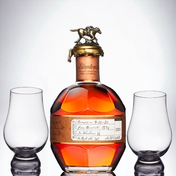 Blanton's Bourbon Selection With Glencairn Glasses Gift Set - Bottle Engraving