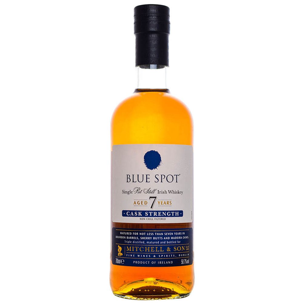 Blue Spot 7 Yr. Single Pot Still Cask Strength Whisky - Bottle Engraving
