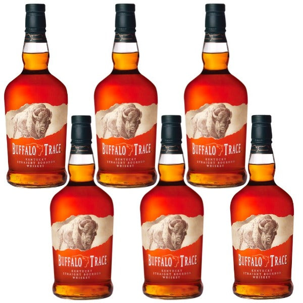 Buffalo Trace Kentucky Straight Bourbon Whiskey 6 Bottles Bundle - Bottle Engraving