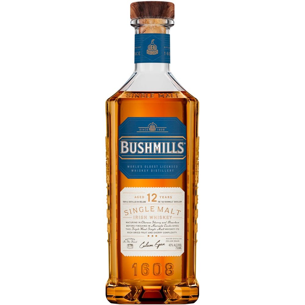 Bushmills 12 Year Irish Whiskey - Bottle Engraving