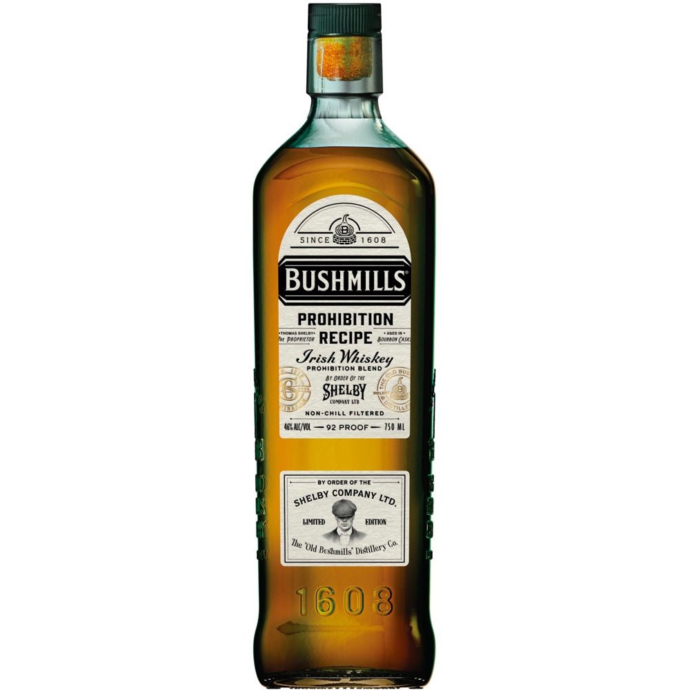Bushmills Peaky Blinders Prohibition Recipe Whiskey - Bottle Engraving