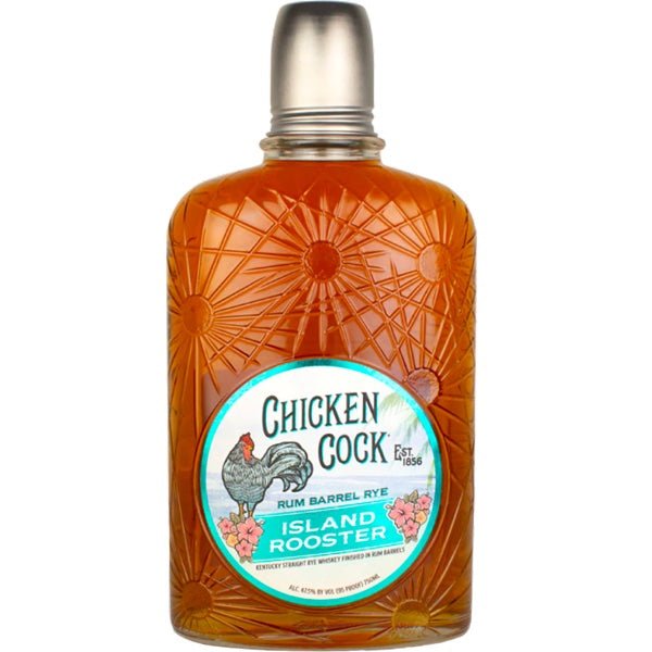 Chicken Cock Island Rooster Rum Barrel Rye Whiskey - Bottle Engraving
