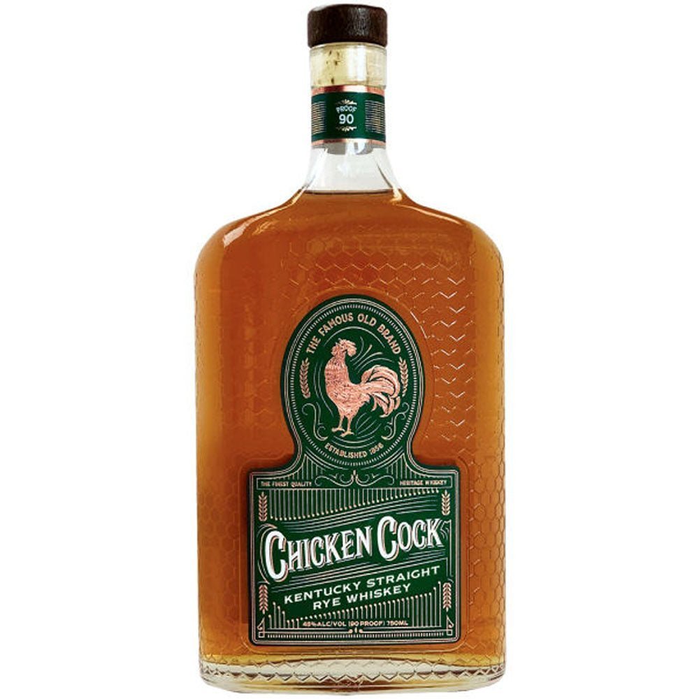 Chicken Cock Kentucky Straight Rye Whiskey - Bottle Engraving