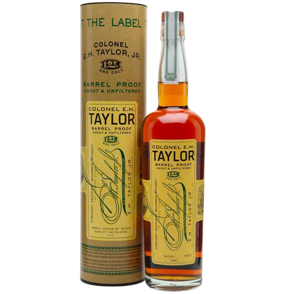 Colonel E.H. Taylor Barrel Proof Bourbon Whiskey - Bottle Engraving