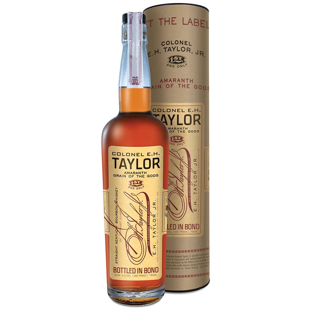 Colonel E.H. Taylor Jr. Amaranth Bourbon Whiskey - Bottle Engraving