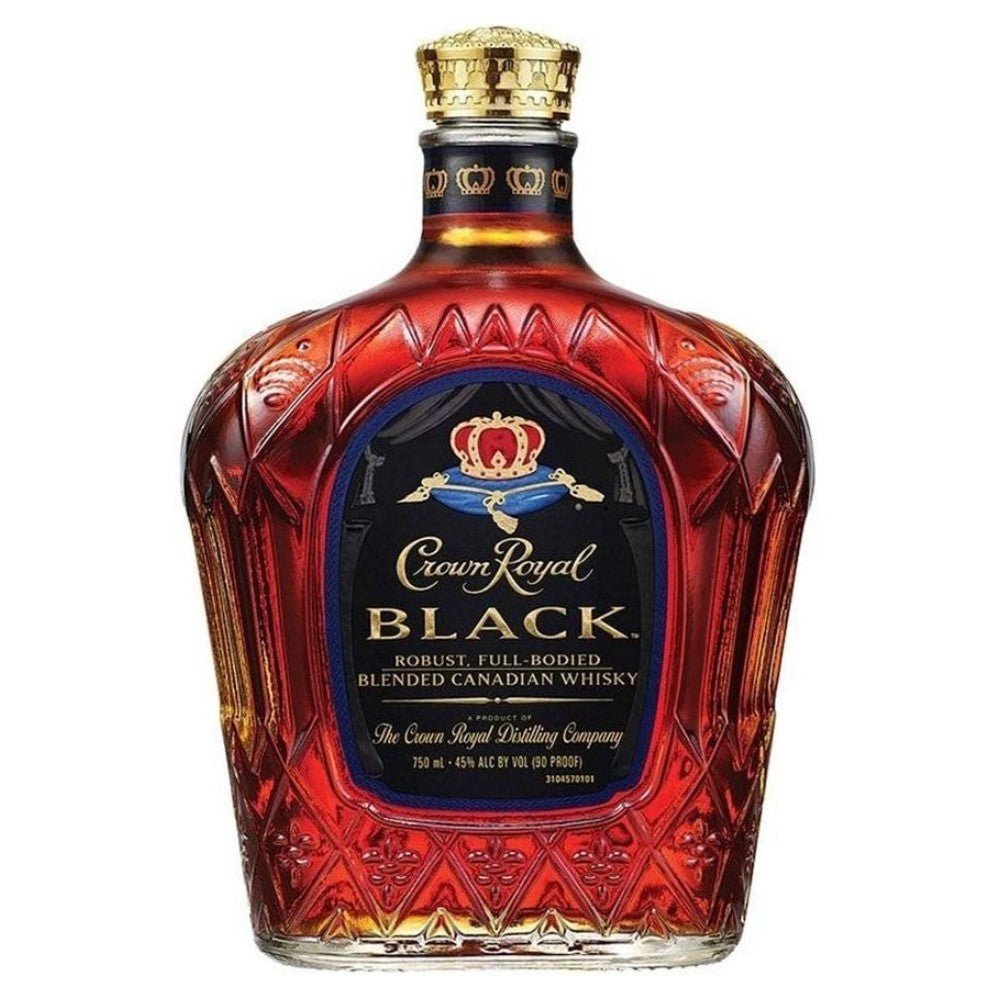 Crown Royal Black Canadian Whiskey - Bottle Engraving