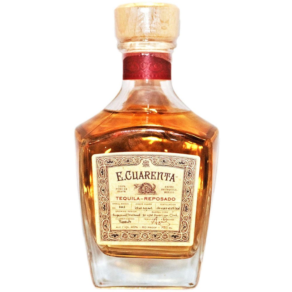 E Cuarenta Reposado Tequila - Bottle Engraving