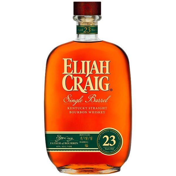Elijah Craig 23 Year Old Single Barrel Bourbon Whiskey - Bottle Engraving