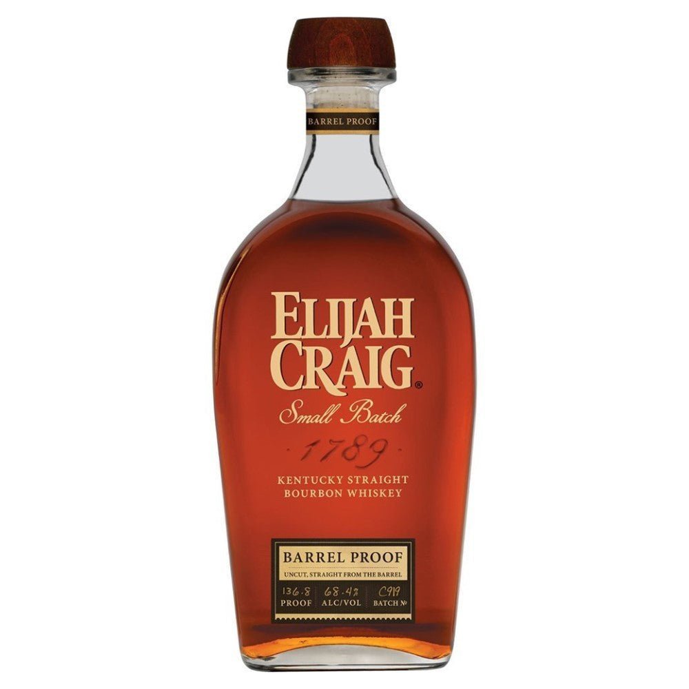 Elijah Craig Barrel Proof Kentucky Bourbon Whiskey - Bottle Engraving