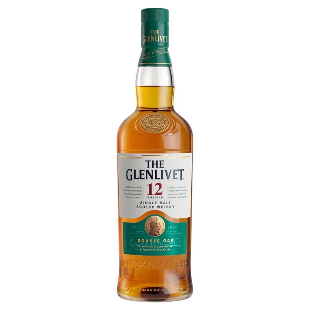 Glenlivet 12 Year Old Single Malt Scotch Whiskey - Bottle Engraving