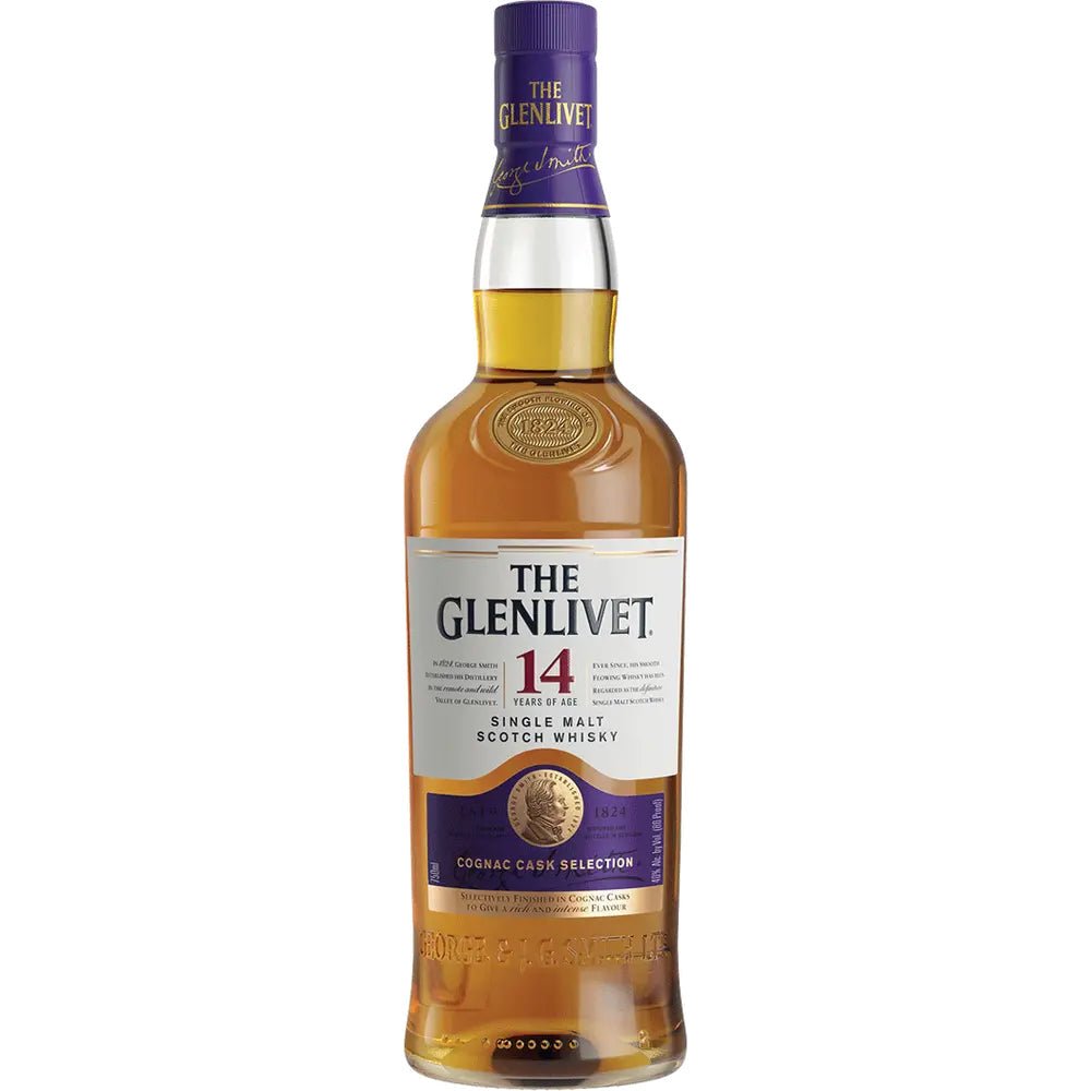 Glenlivet 14 Year Old Single Malt Scotch Whiskey - Bottle Engraving