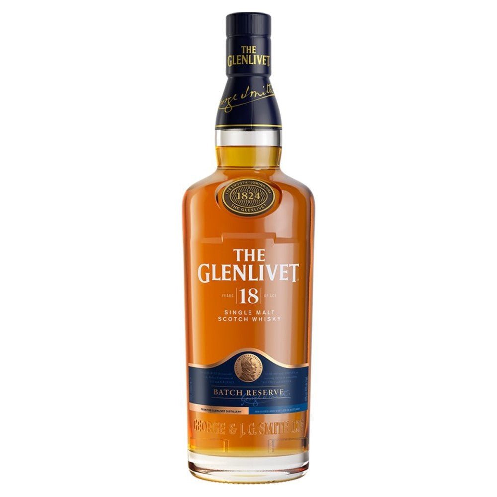 Glenlivet 18 Year Old Single Malt Scotch Whiskey - Bottle Engraving