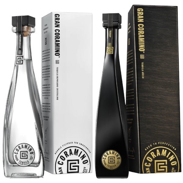 Gran Coramino Reposado Cristalino and Anejo Tequila Bundle - Bottle Engraving