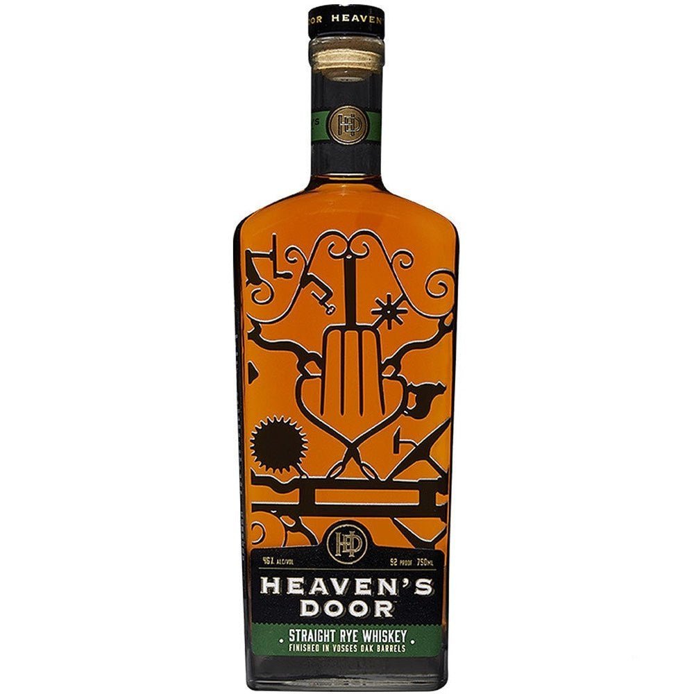 Heaven's Door Straight Rye Whiskey - Bottle Engraving
