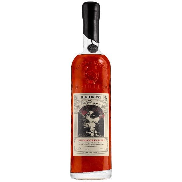 High West The Prisoner's Share Bourbon Whiskey - Bottle Engraving