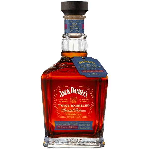 Jack Daniel's Twice Barreled 2022 Special Release American Single Malt Whiskey - Bottle Engraving