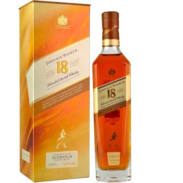 Johnnie Walker 18 Years Old Blended Scotch Whiskey - Bottle Engraving