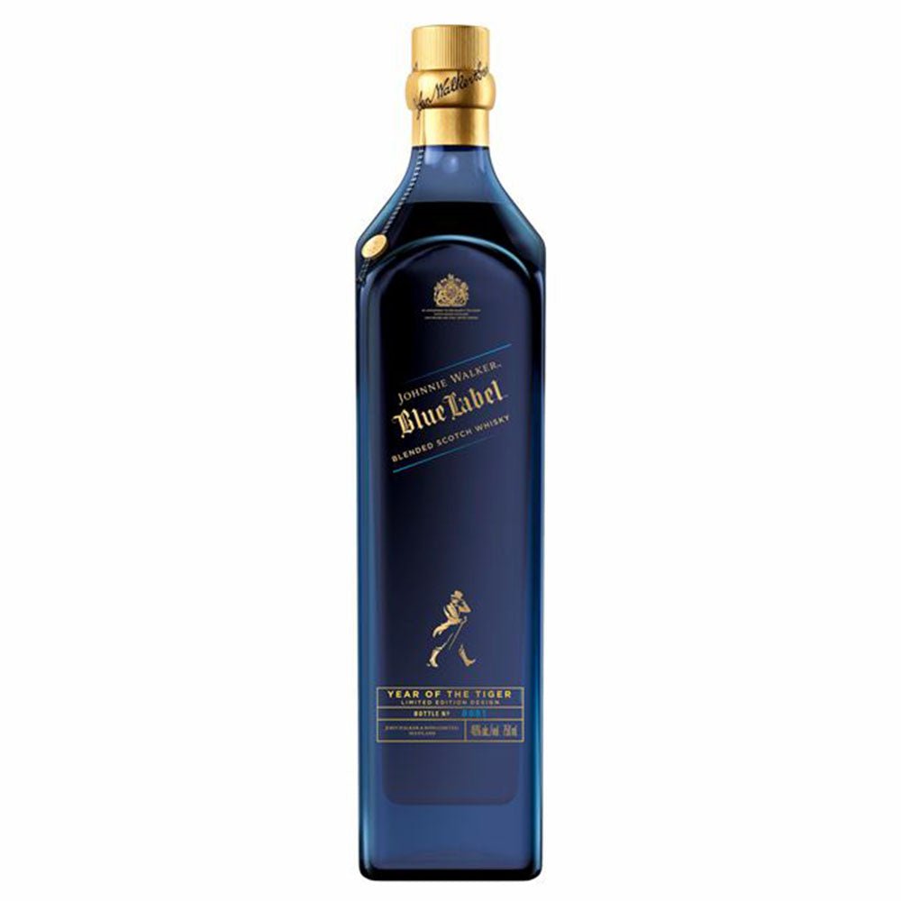 Johnnie Walker Blue Label 2022 Year Of The Tiger Blended Scotch Whisky - Bottle Engraving
