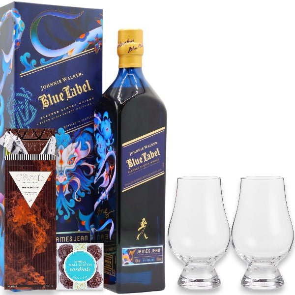 Johnnie Walker Blue Label Blended Scotch Whiskey Gift Set - Bottle Engraving