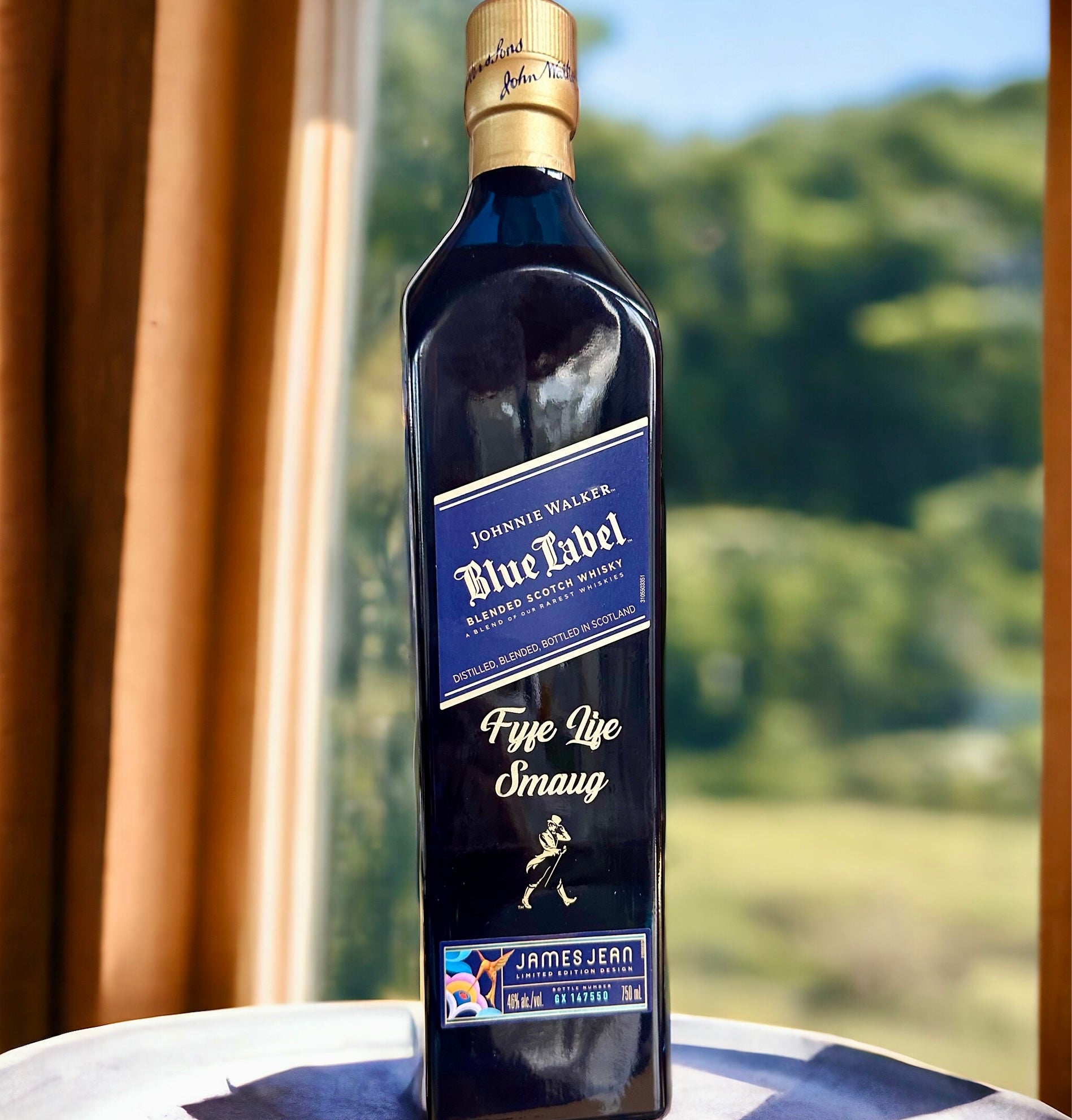 Johnnie Walker Blue Label Year of the Dragon Limited Edition Scotch Whisky - Bottle Engraving