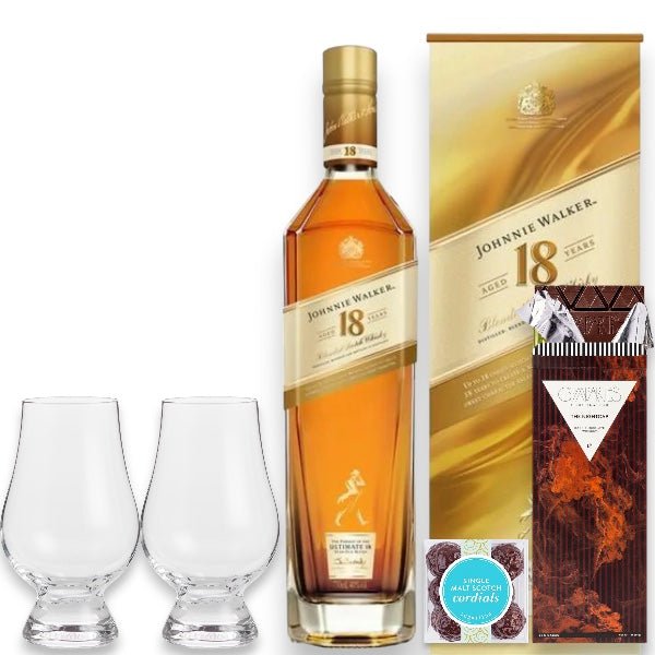 Johnnie Walker Gold Label Reserve and Ultimate 18 Blended Scotch Whisky Gift Set - Bottle Engraving