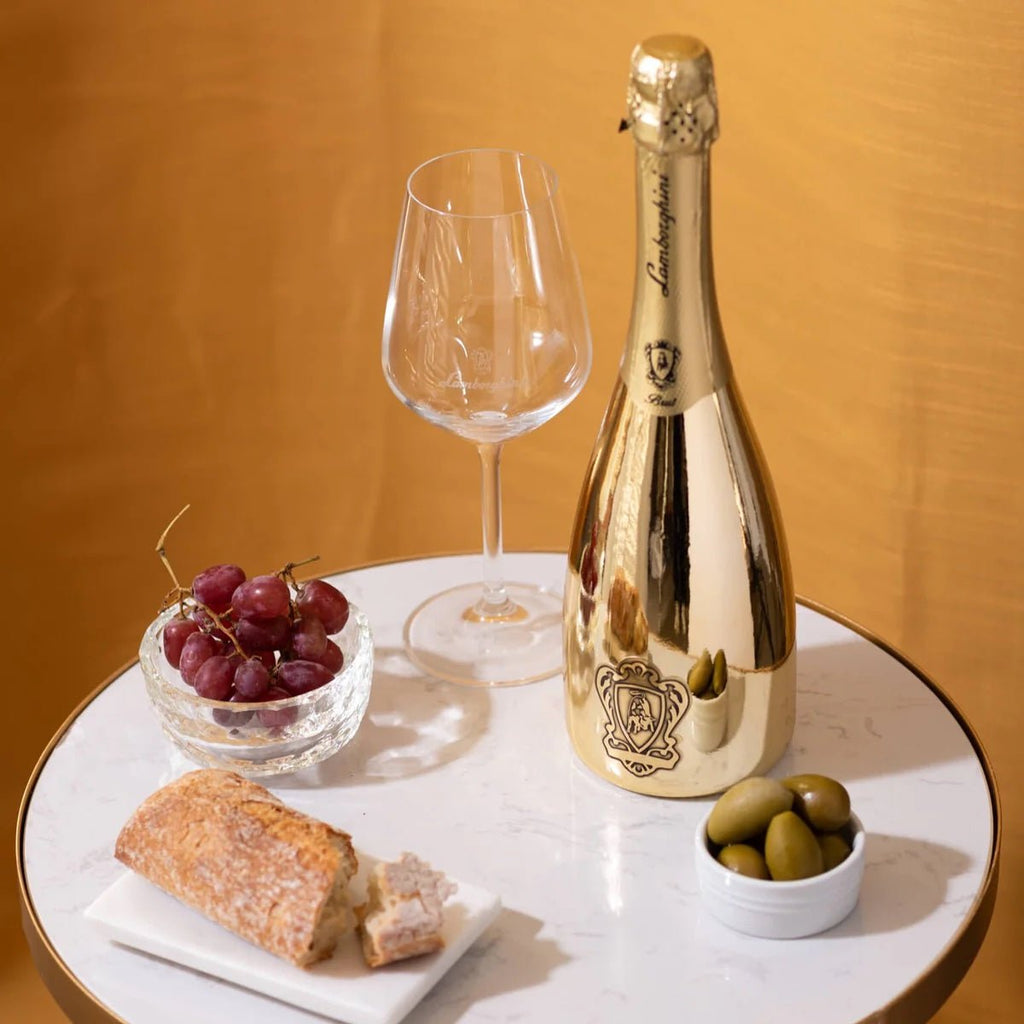 Lamborghini Oro Vino Spumante Sparkling Wine Gift Set - Bottle Engraving