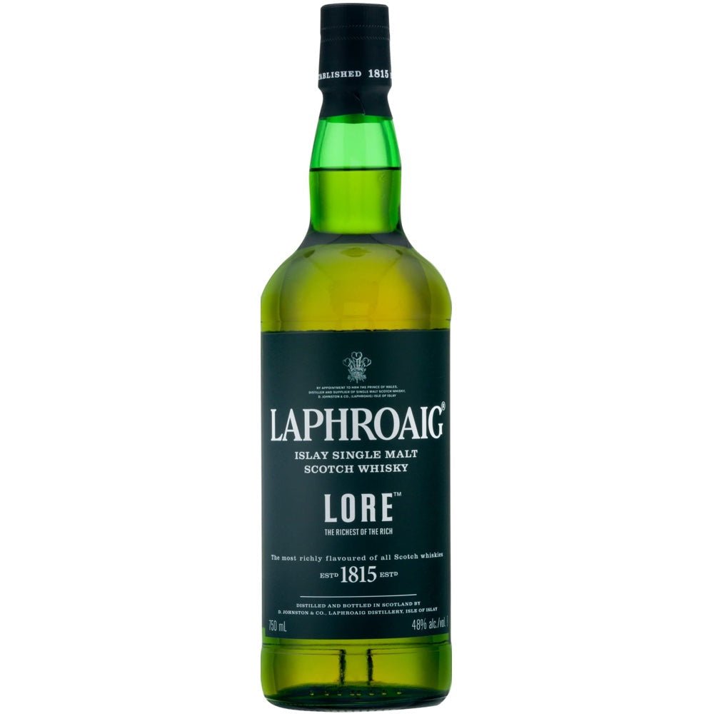Laphroaig Lore Single Malt Scotch Whiskey - Bottle Engraving