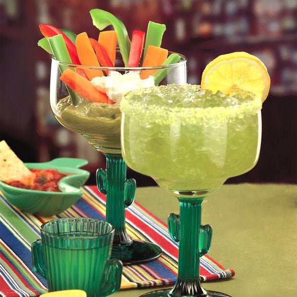 Libbey 12oz Customized Cactus Margarita Glasses (Set of 2) - Bottle Engraving