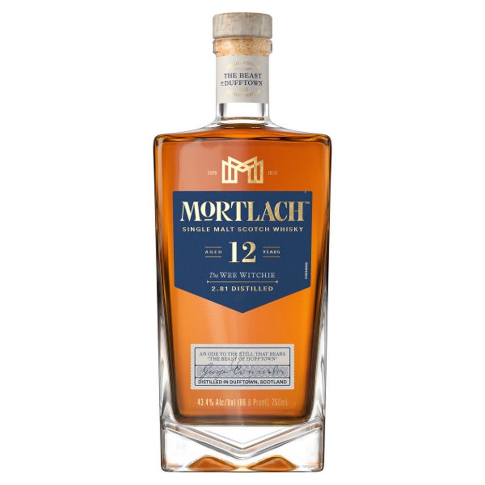 Mortlach 12 Year Old Single Malt Scotch Whiskey - Bottle Engraving