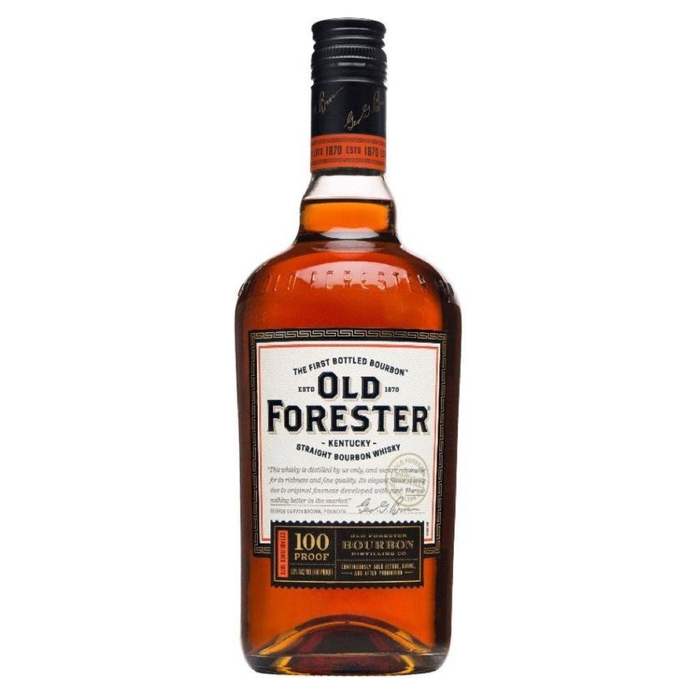 Old Forester 100 Proof Bourbon Whiskey - Bottle Engraving
