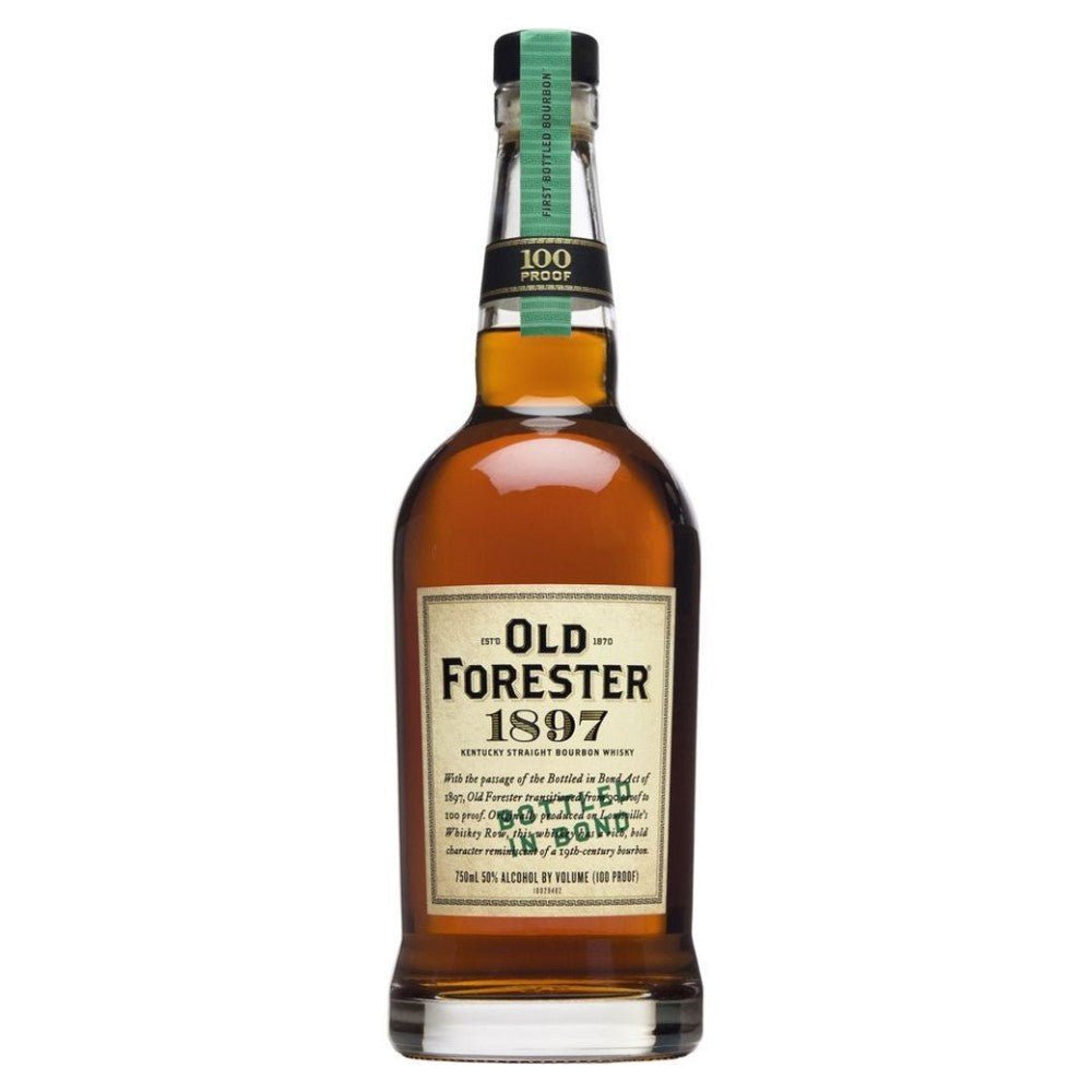 Old Forester 1897 Bottled-in-Bond Bourbon Whiskey - Bottle Engraving