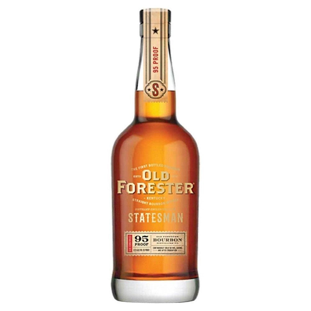 Old Forester Statesman Kentucky Straight Bourbon Whiskey - Bottle Engraving