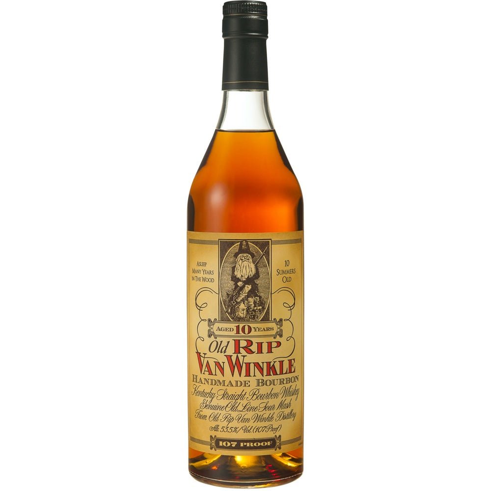 Old Rip Van Winkle 10 Year Kentucky Straight Bourbon Whiskey 2021 - Bottle Engraving