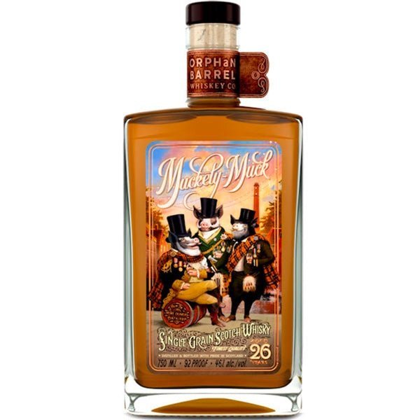 Orphan Barrel Muckety-Muck 26 Year Old Single Grain Scotch Whisky - Bottle Engraving