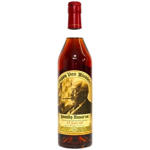 Pappy Van Winkle 15 Year Bourbon "Santa" Red Foil - Bottle Engraving