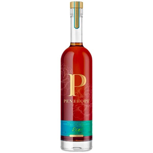 Penelope Rio Four Grain Bourbon Whiskey - Bottle Engraving