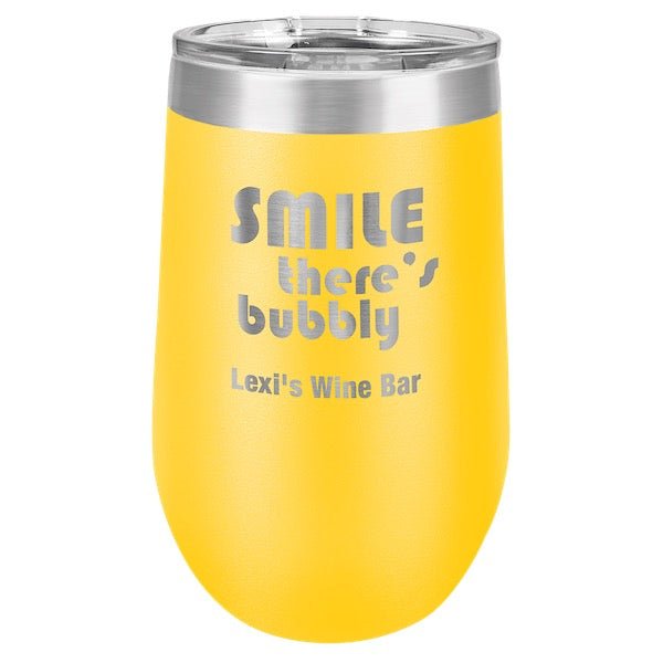 Polar Camel 16 oz. Vacuum Insulated Stemless Wine Tumbler with Lid - Bottle Engraving