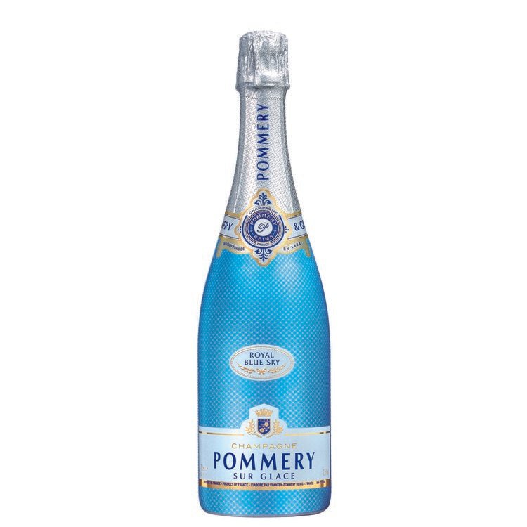 Pommery Champagne Dry Royal Blue Sky Sur Glace - Bottle Engraving