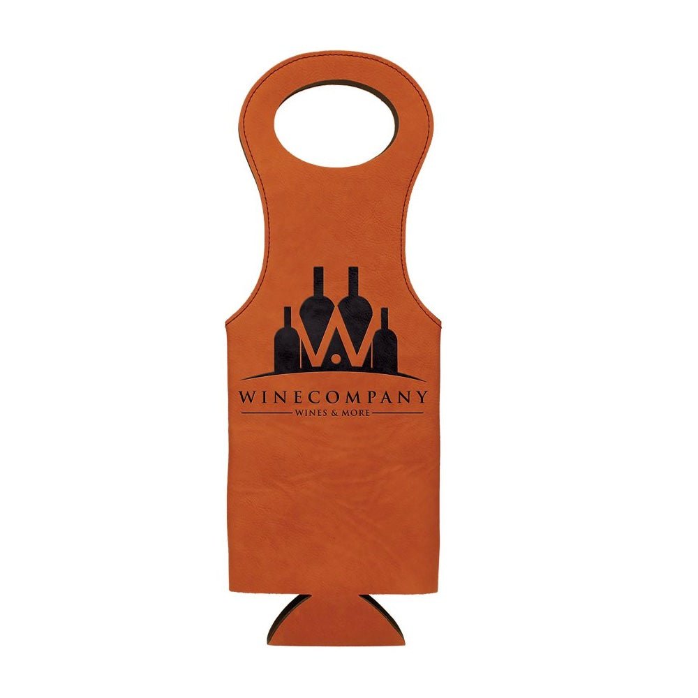 Rawhide Engravable Leatherette Wine Bag - Bottle Engraving