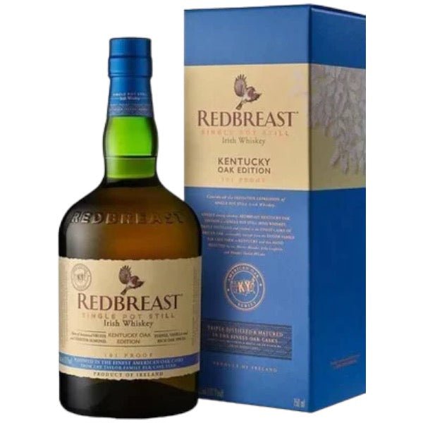 Redbreast Single Pot Still Kentucky Oak Irish Whiskey - Bottle Engraving