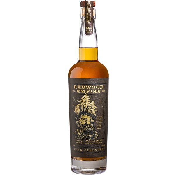 Redwood Empire Lost Monarch Cask Strength Whiskey - Bottle Engraving