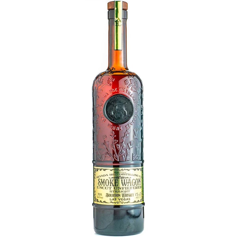 Smoke Wagon Batch #174B Uncut Unfiltered Straight Bourbon Whiskey - Bottle Engraving