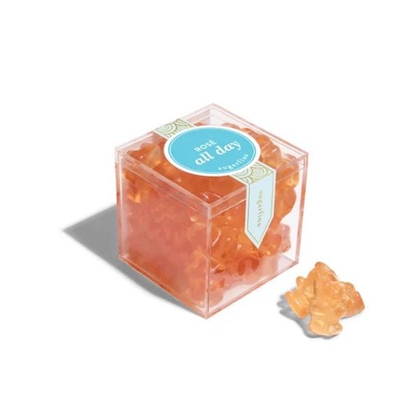 Sugarfina Rose All Day Bears Gummy Candy Cube - Bottle Engraving