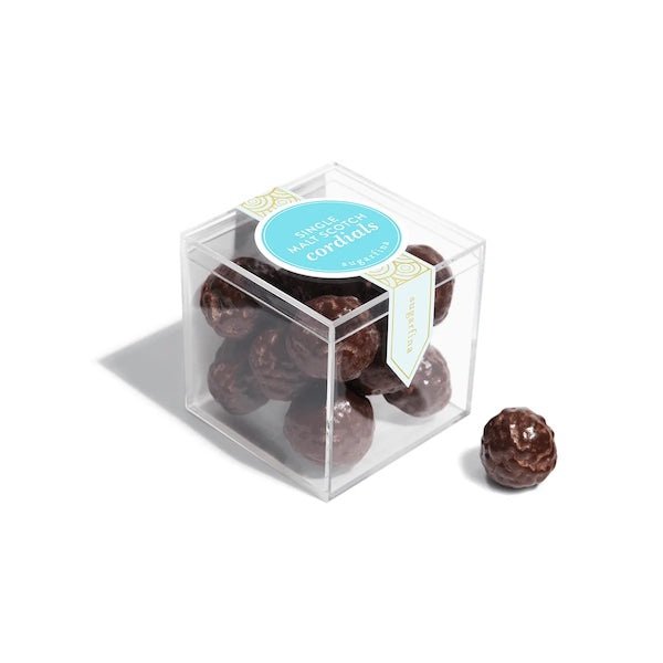Sugarfina Single Malt Scotch Cordials Dark Chocolate Candy Cube - Bottle Engraving