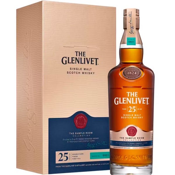 The Glenlivet 25 Year Old Single Malt Scotch Whisky - Bottle Engraving
