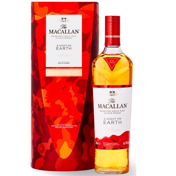 The Macallan A Night On Earth In Scotland Single Malt Scotch Whiskey - Bottle Engraving